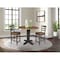 International Concepts 42 in. Solid Wood Dual Drop Leaf Dining Table with 2 Counter Height Stools in Hickory/Washed Coal K45-42DPT-23-S6172-2 - alternate 6